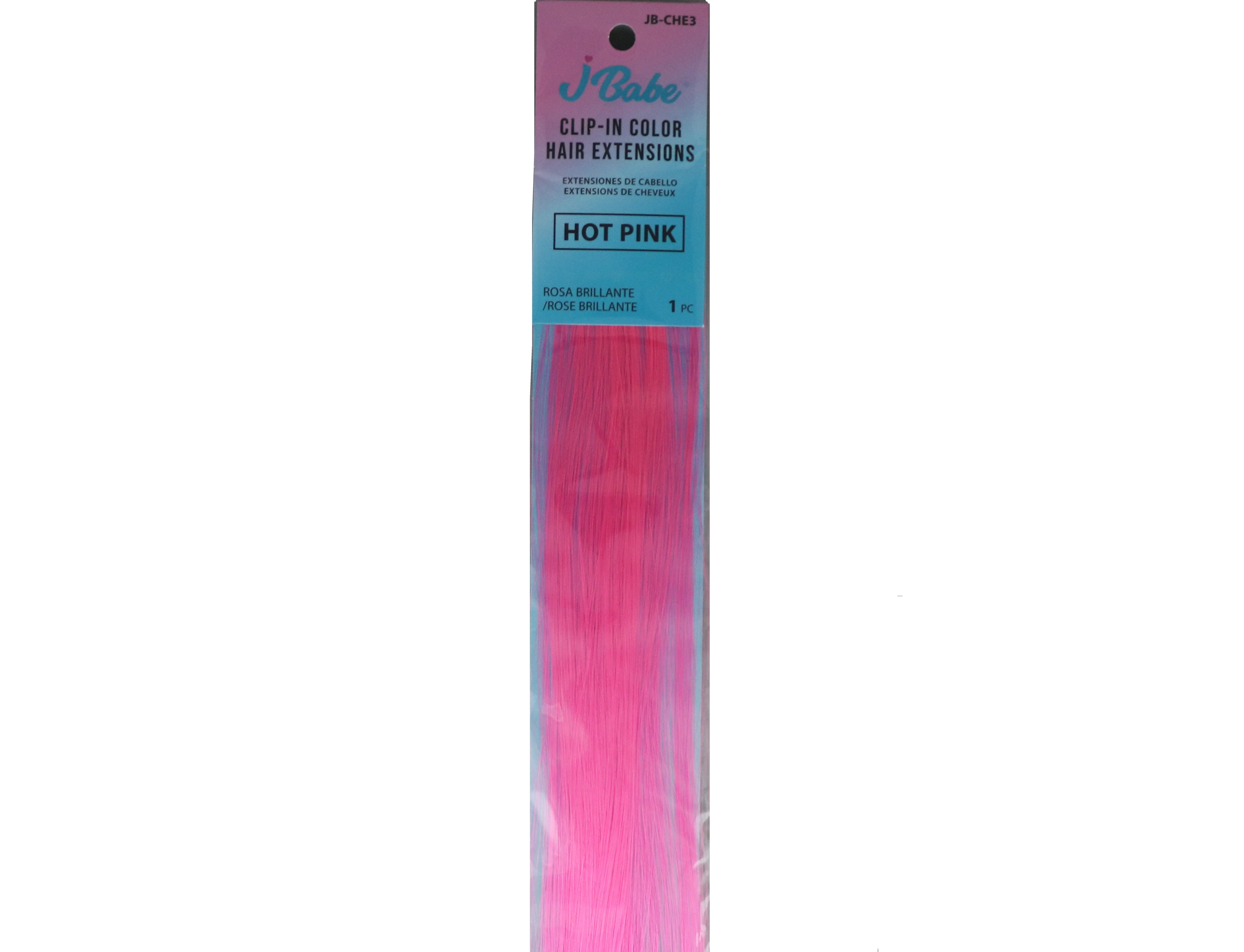 HOT PINK CLIP IN TINSEL HAIR EXTENSIONS